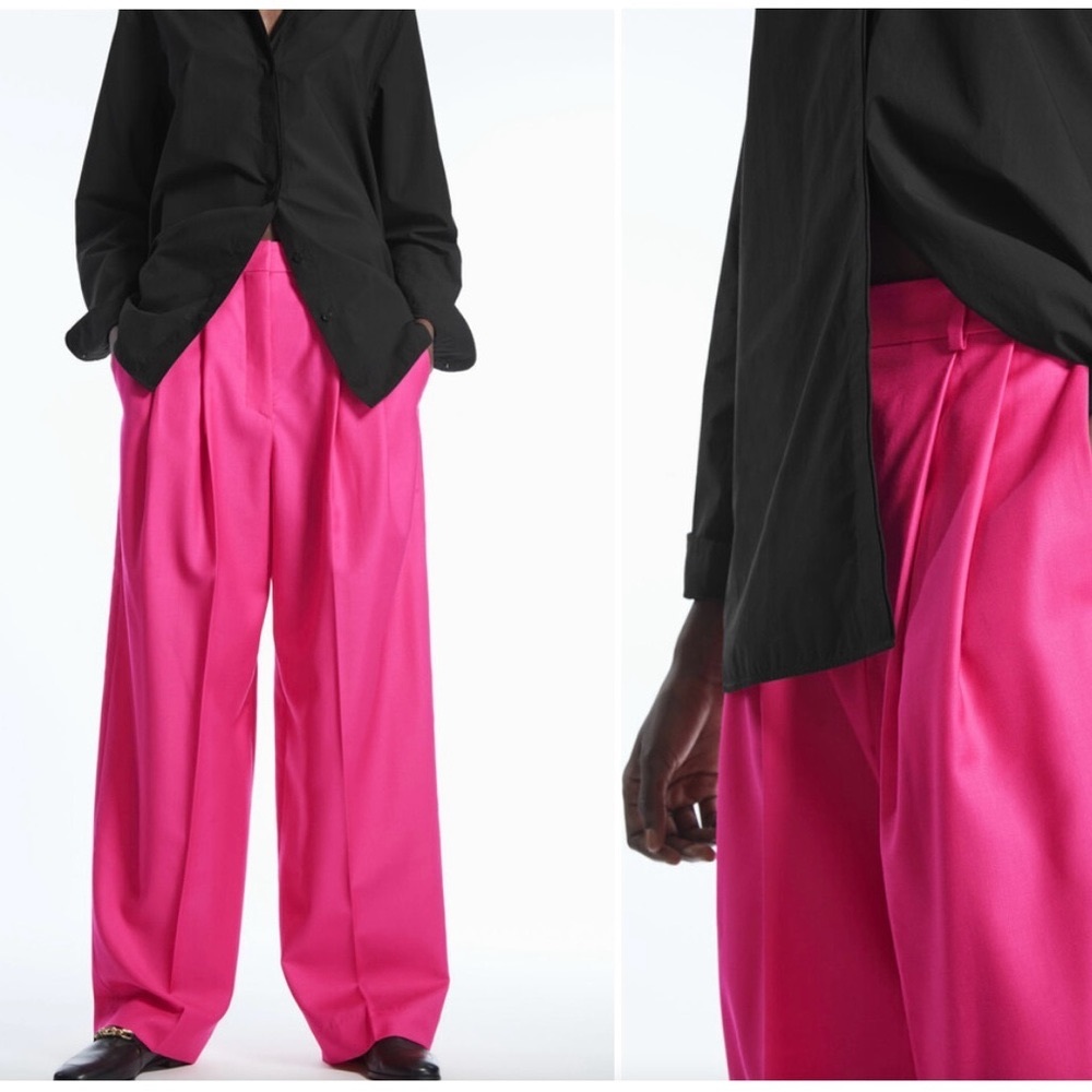 COS Wide-Leg Tailored Wool Pants